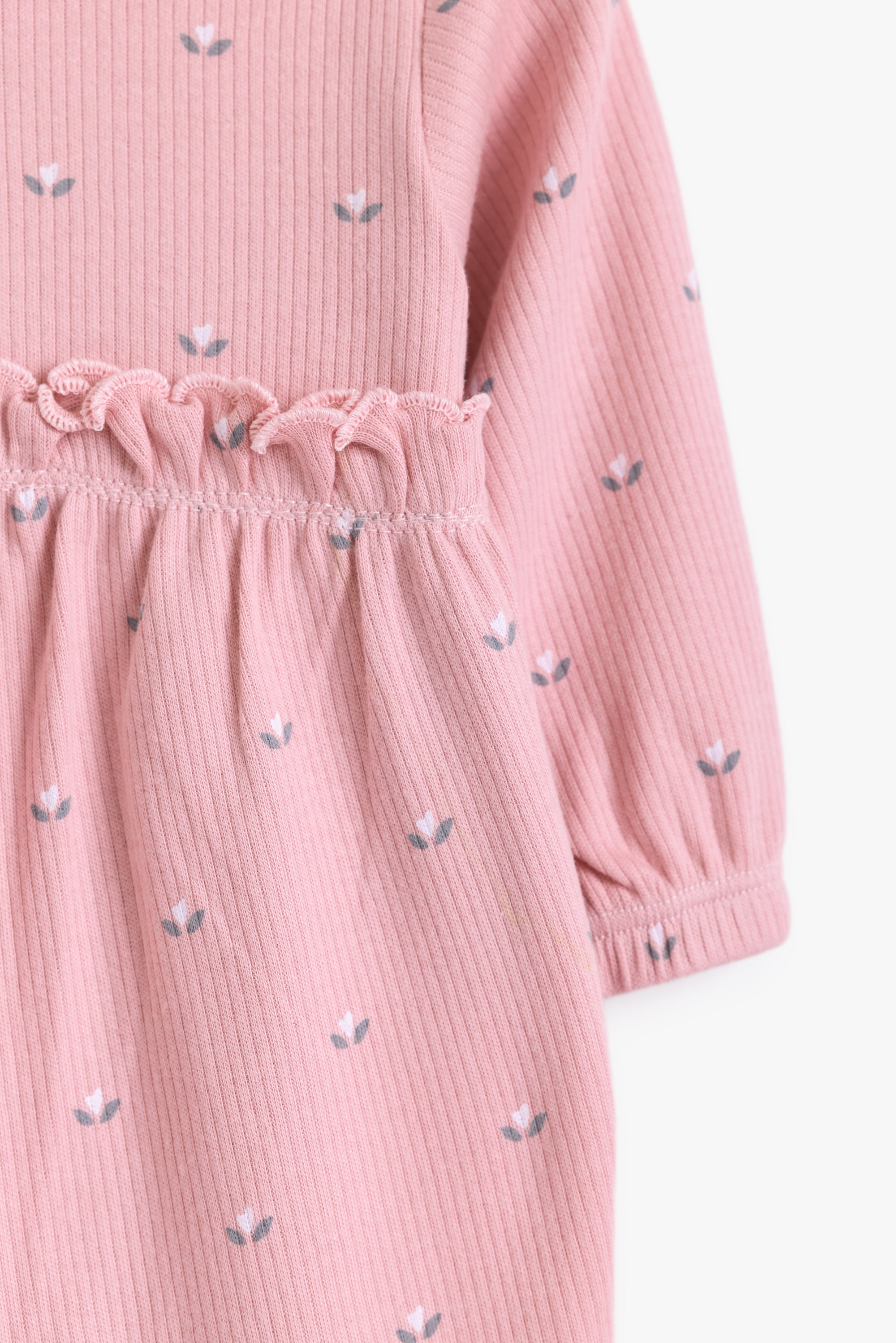 Junior Little Petal Frill Romper - Pink