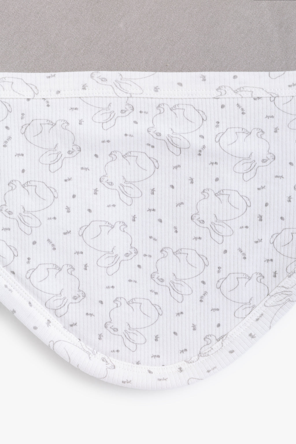 Junior Hello Bunny Hooded Blanket - Ivory