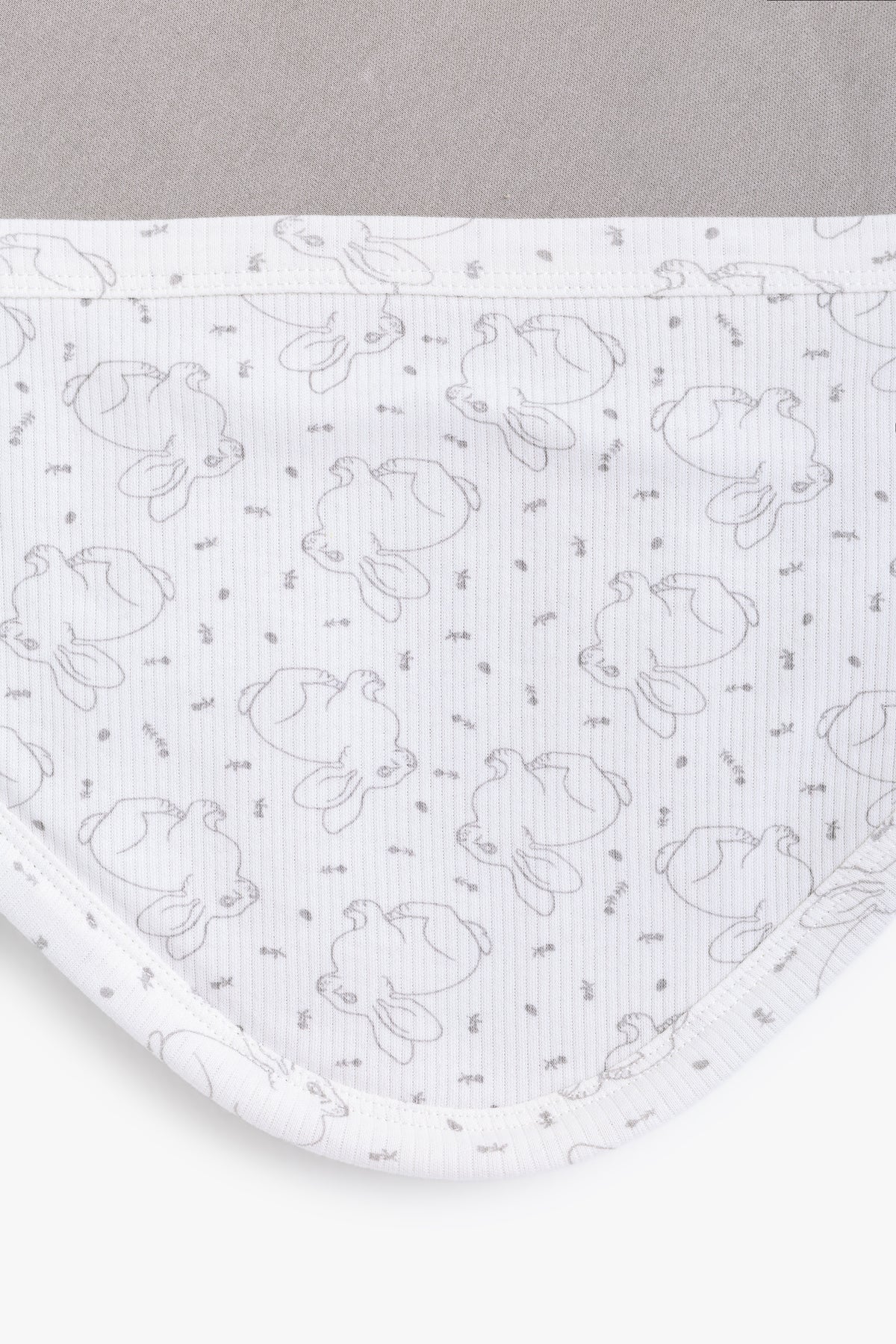 Junior Hello Bunny Hooded Blanket - Ivory