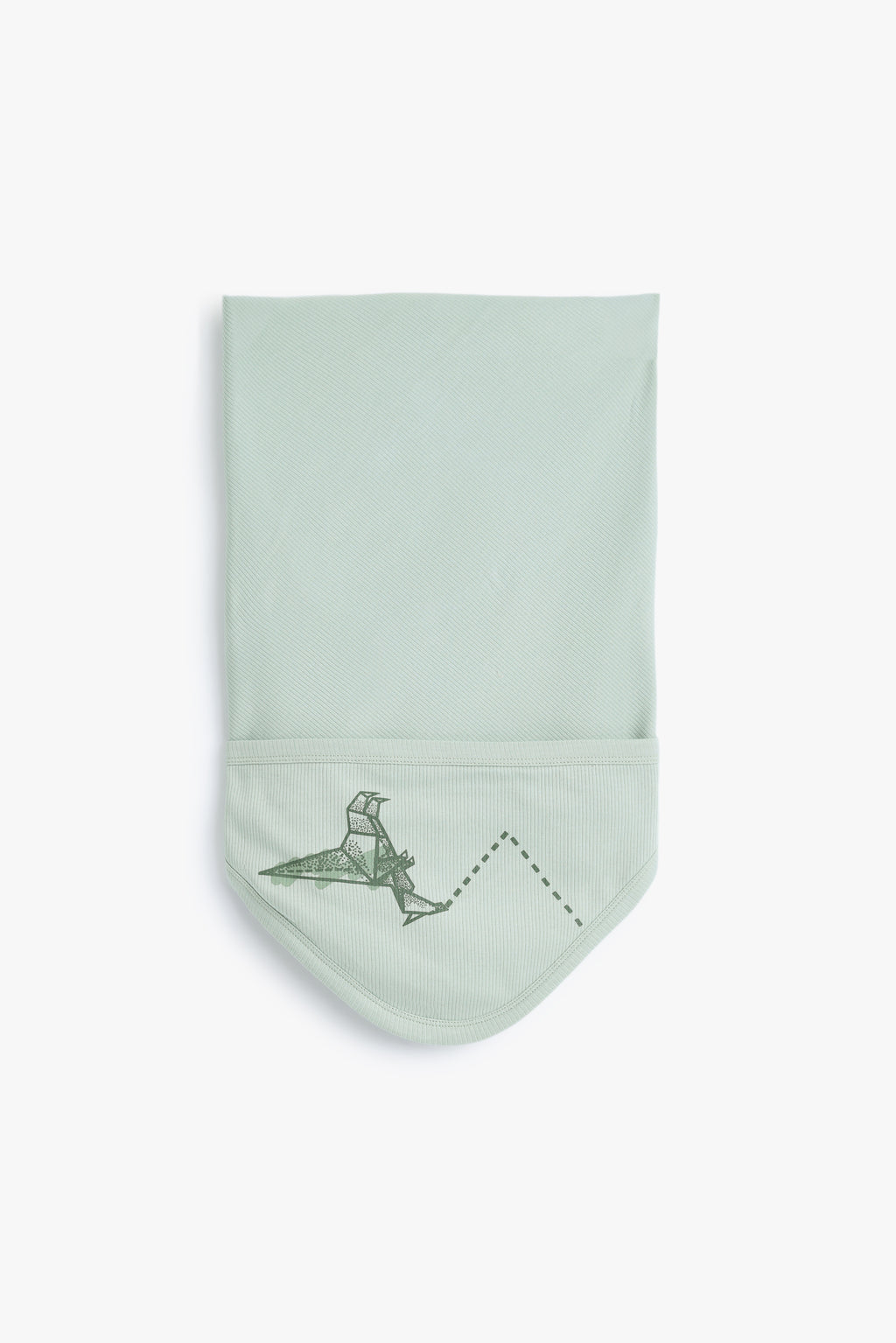 Junior Baby Dino Hooded Blanket - Sage