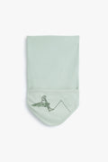 Junior Baby Dino Hooded Blanket - Sage
