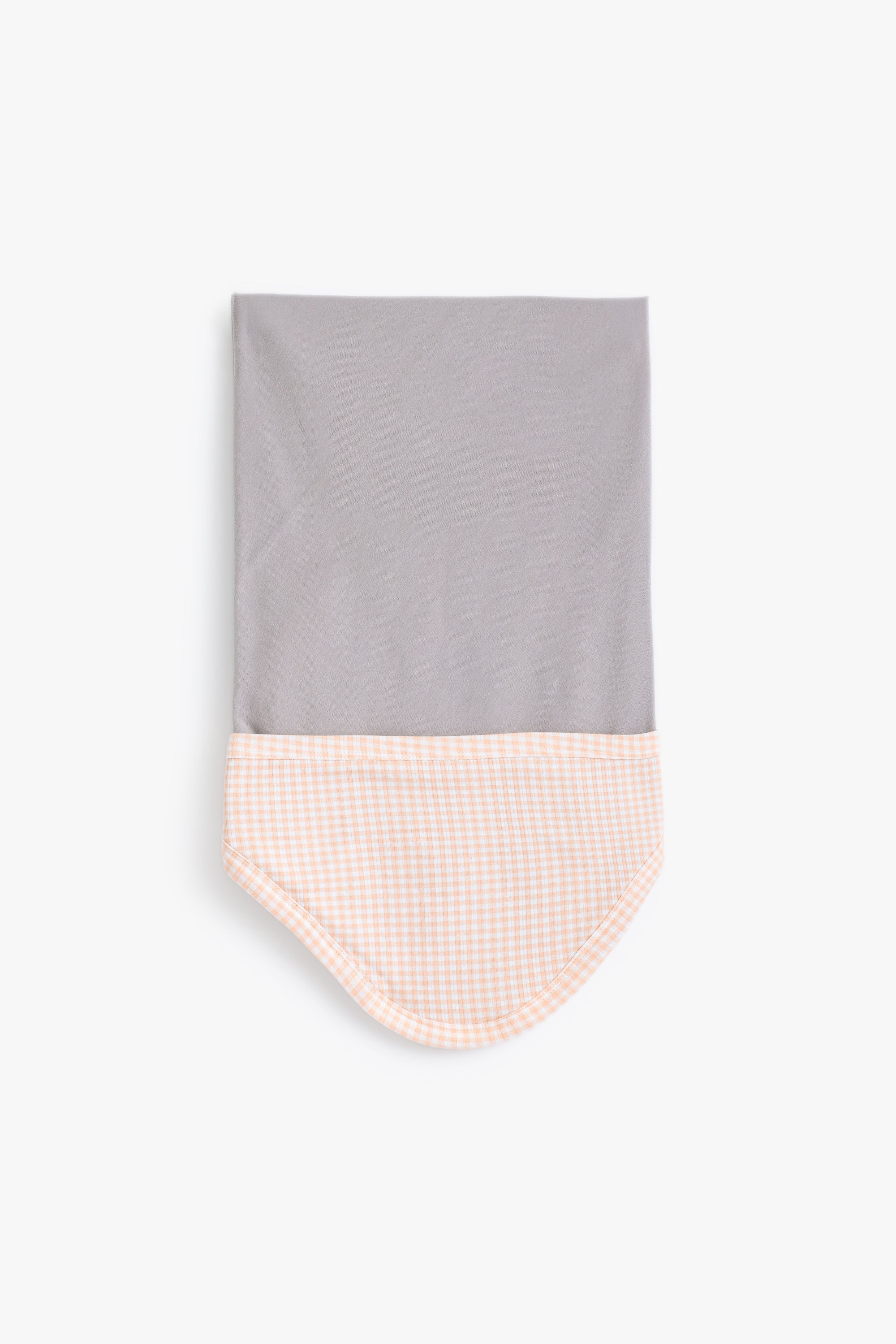 Junior Hello Bunny Hooded Blanket - Apricot Gingham
