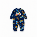 Baby Boys' Construction Fleece Sleepsuit