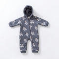 Baby Mickey Astronaut Hooded Pramsuit - Grey