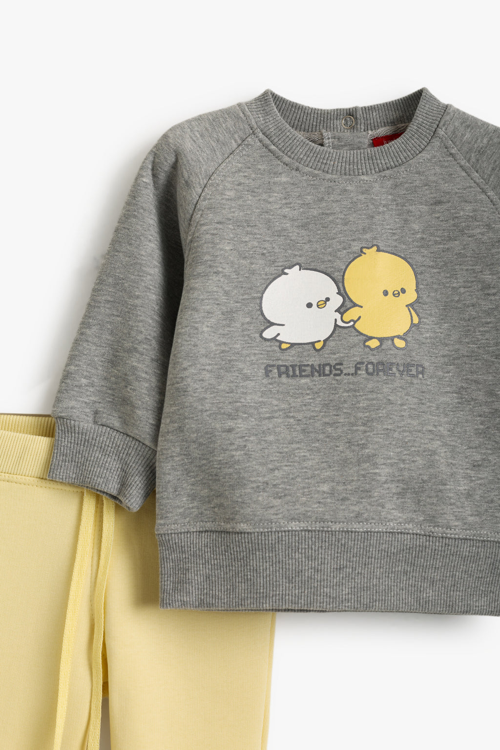 Junior Baby Pyjama Set of 2 - Tweet Tweet Grey