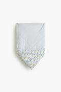 Junior Baby Swaddle Blanket - Tweet Tweet Blue