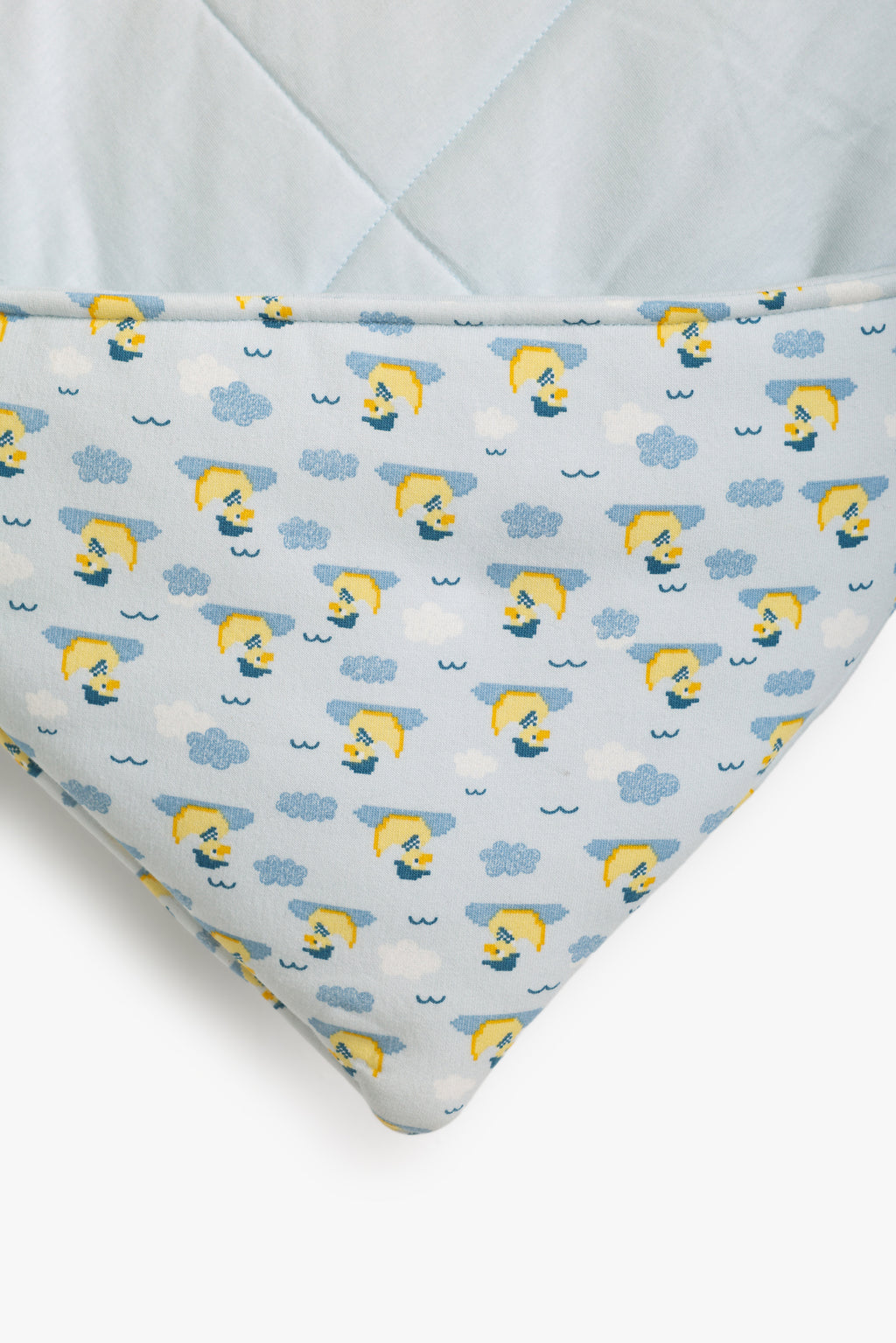 Junior Baby Swaddle Blanket - Tweet Tweet Blue