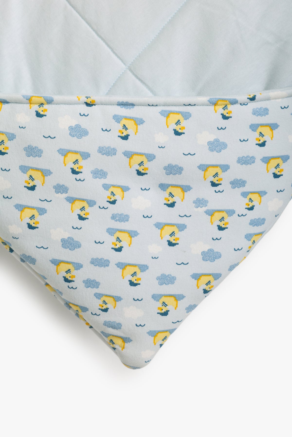 Junior Baby Swaddle Blanket - Tweet Tweet Blue