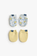 Junior Baby Mittens Set of 2 - Tweet Tweet Blue