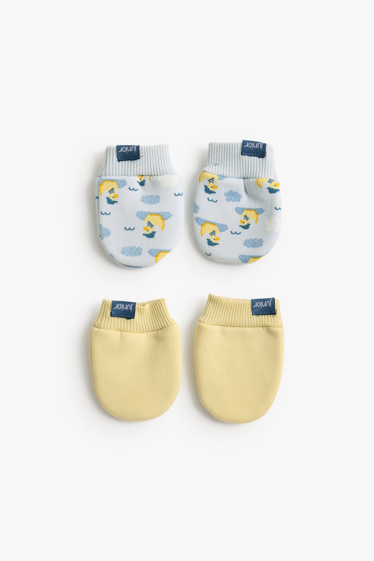 Junior Baby Mittens Set of 2 - Tweet Tweet Blue