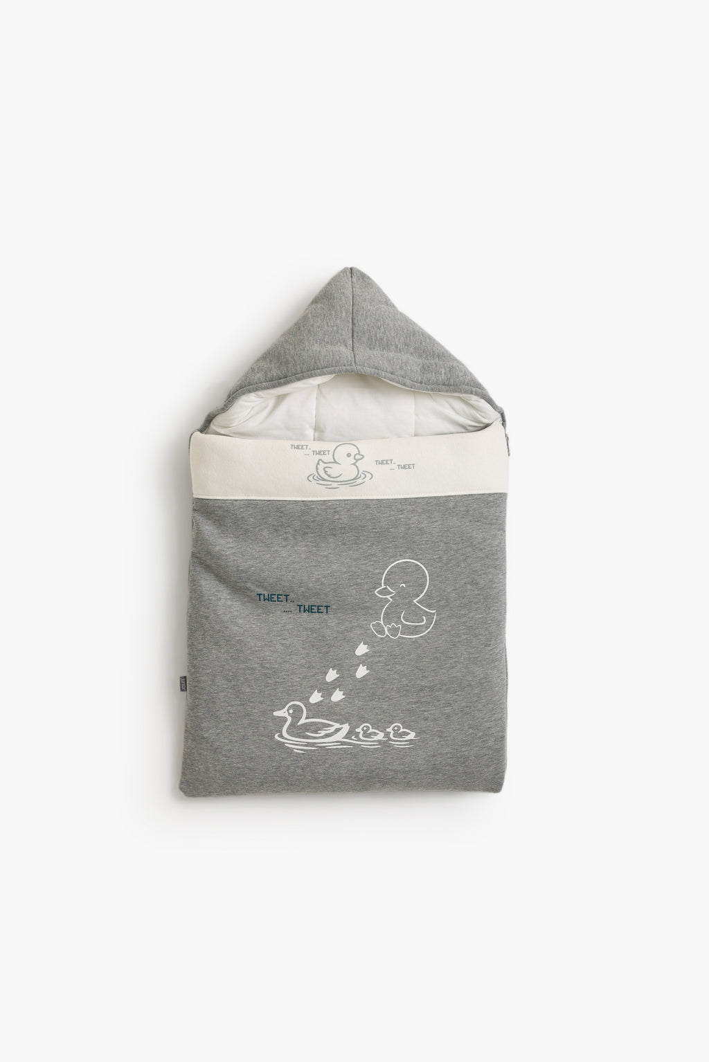 Junior Baby Car Seat Nest - Tweet Tweet Grey