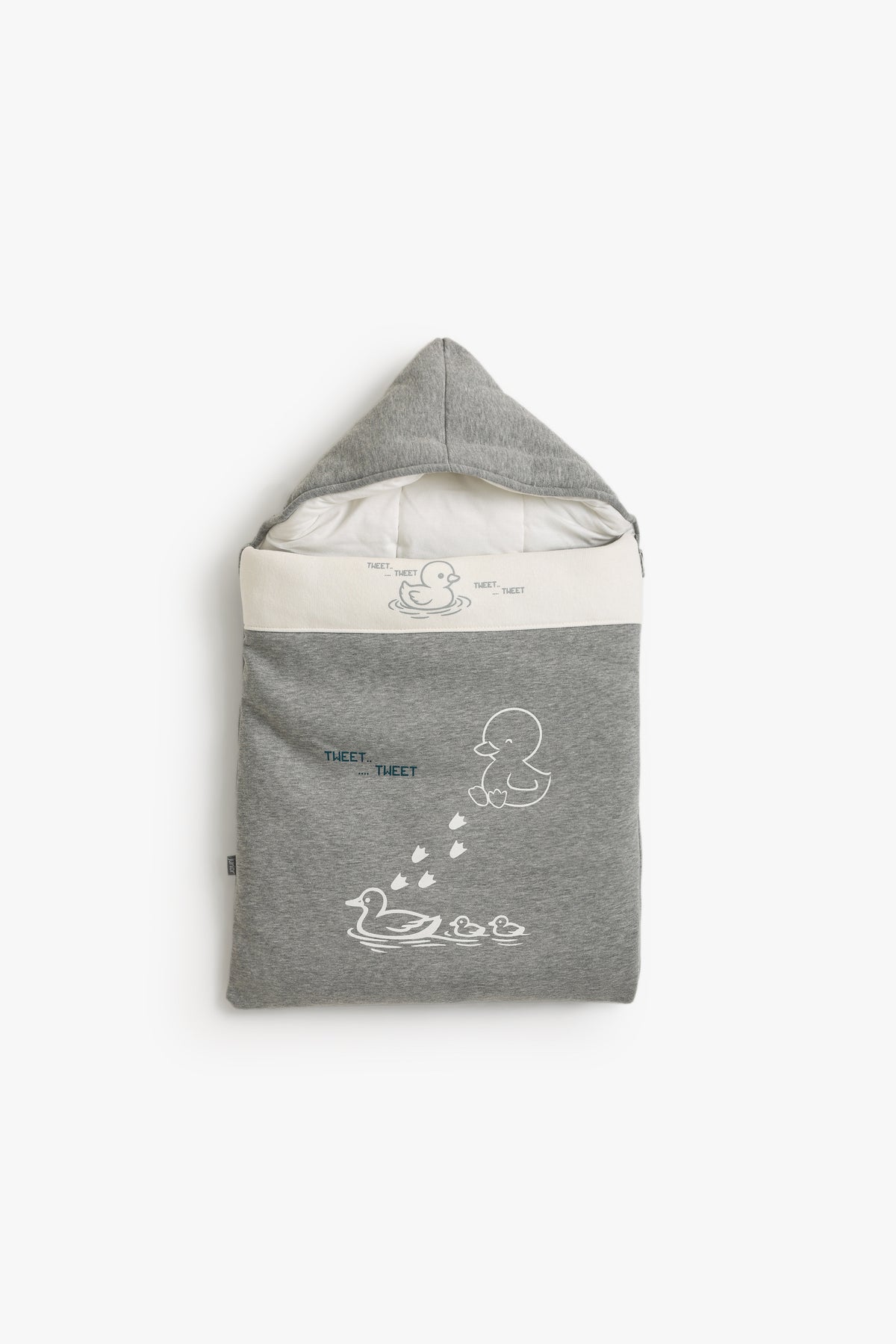 Junior Baby Car Seat Nest - Tweet Tweet Grey