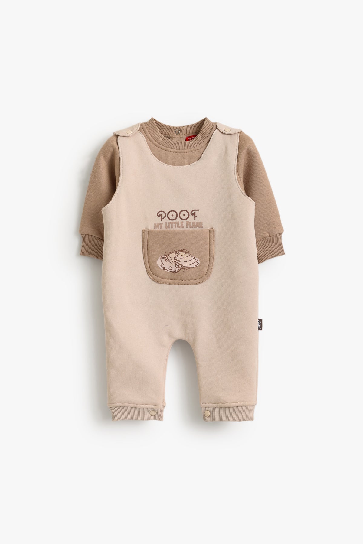 Junior Baby Romper - My Little Flame Beige
