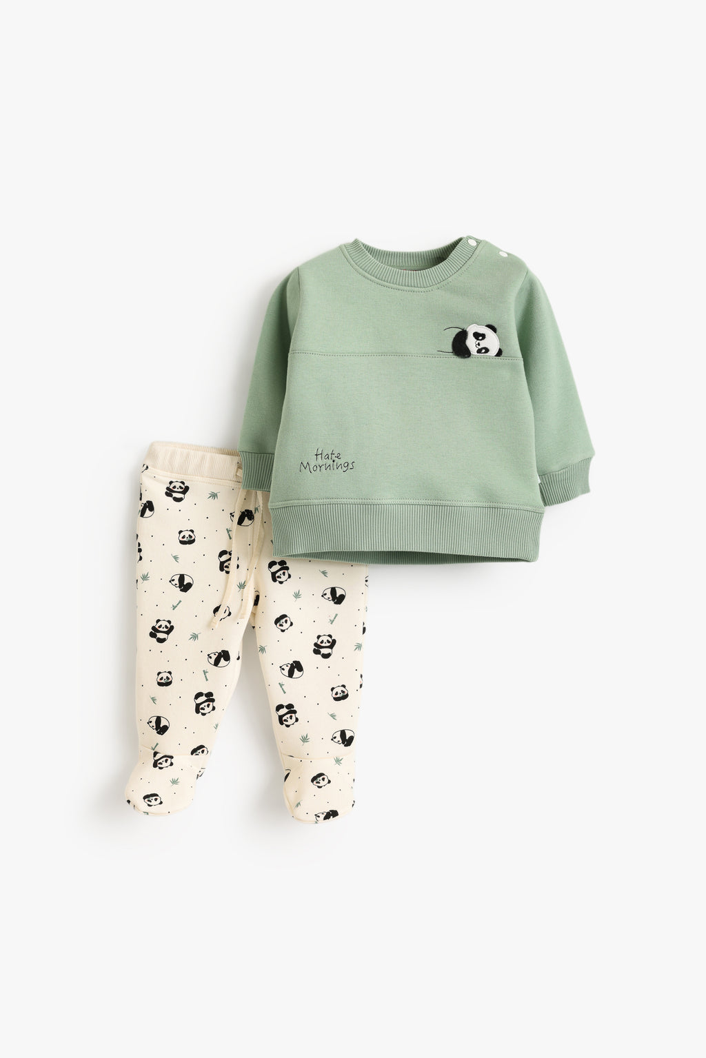Junior Baby Pyjama Set of 2 - Panda Sage