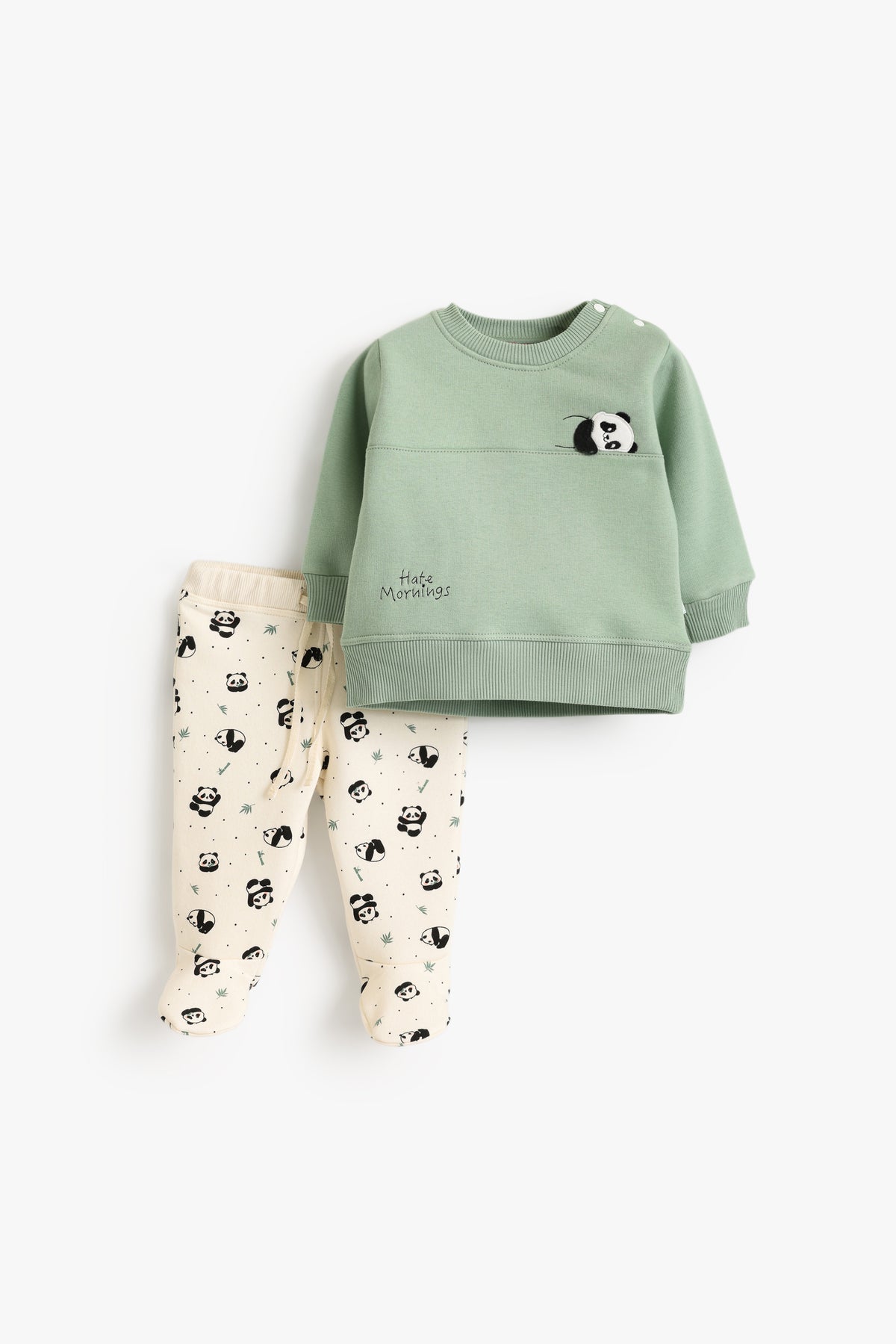 Junior Baby Pyjama Set of 2 - Panda Sage