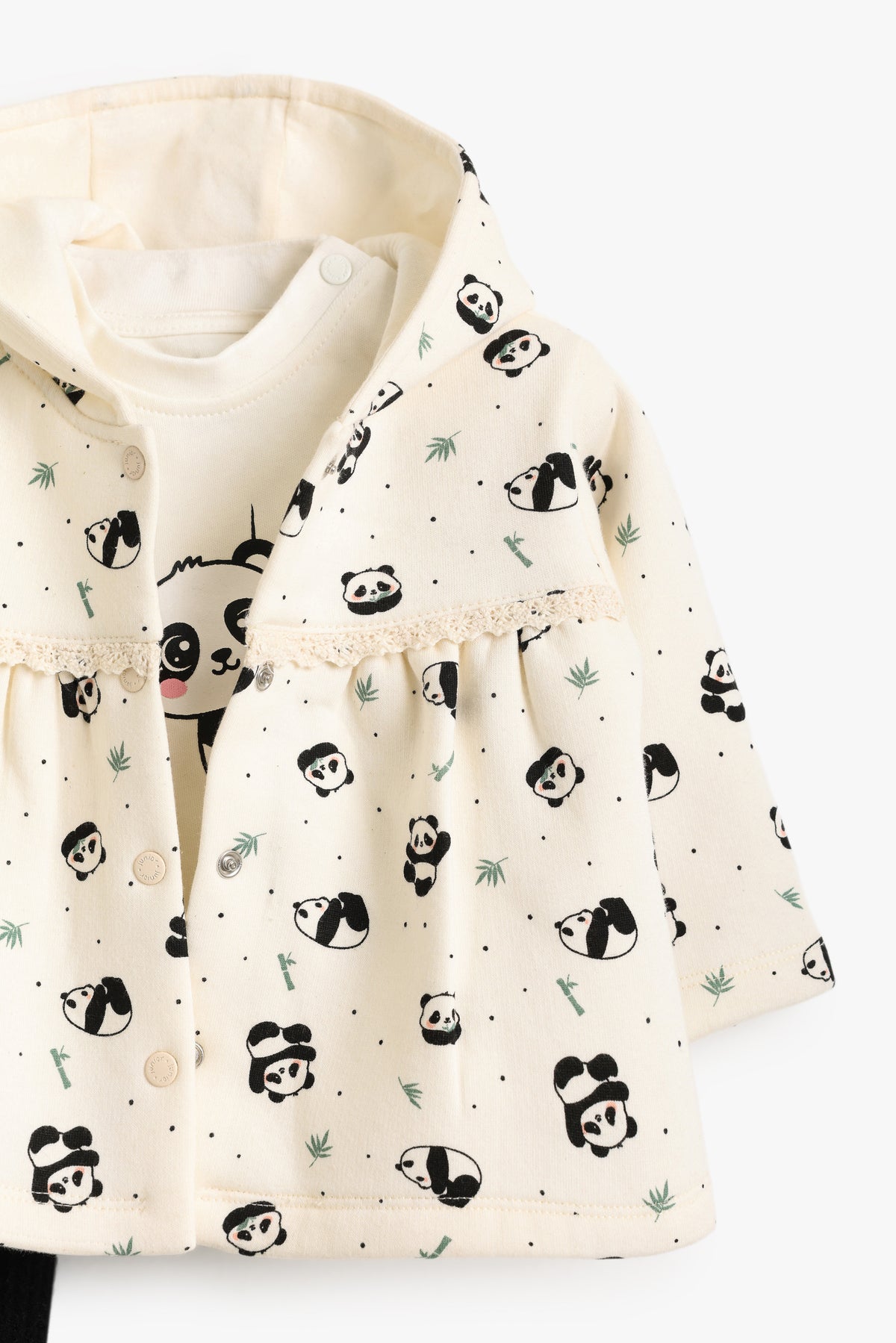 Junior Baby Set of 3 - Panda Cream