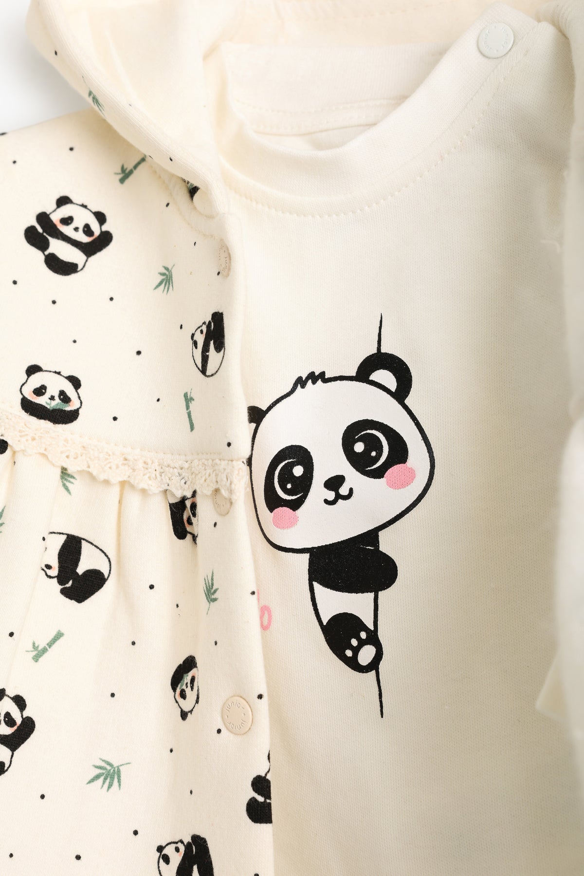 Junior Baby Set of 3 - Panda Cream