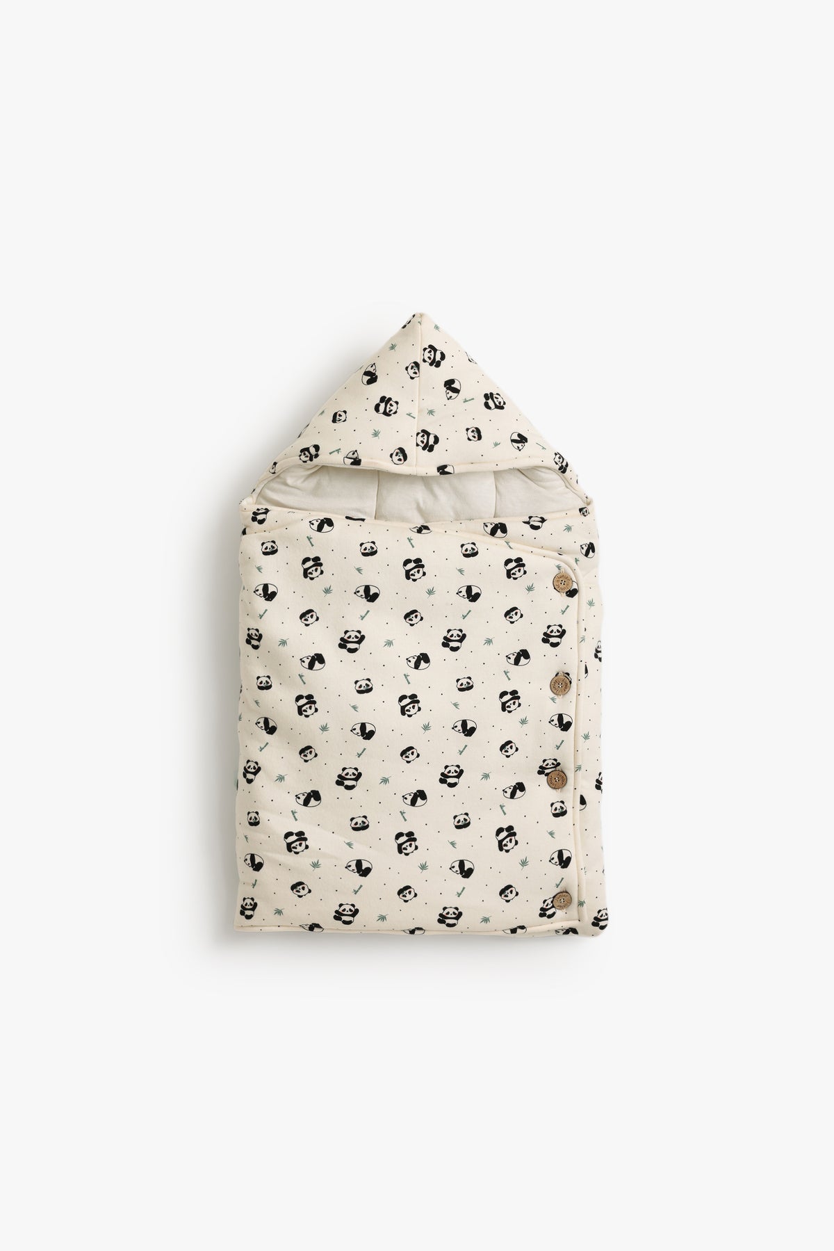 Junior Baby Car Seat Nest - Panda Cream
