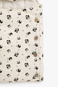 Junior Baby Car Seat Nest - Panda Cream