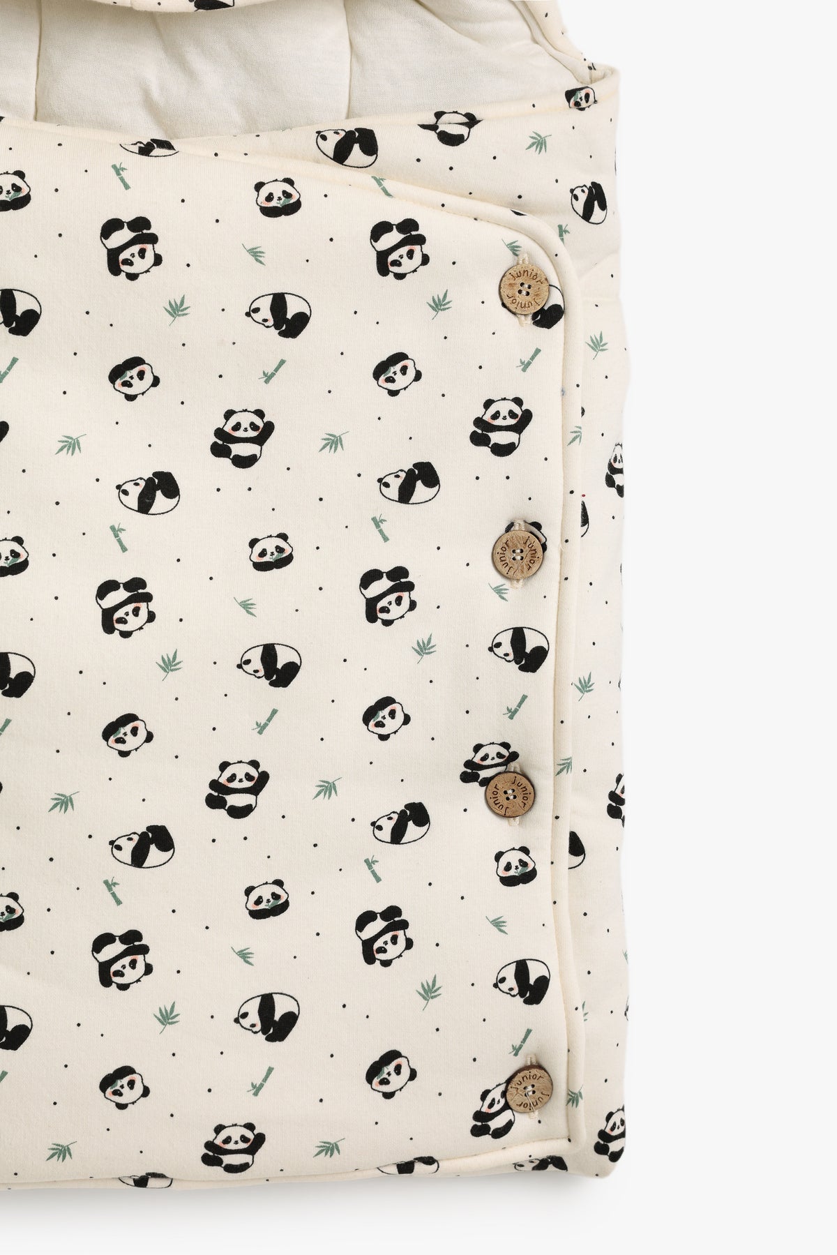 Junior Baby Car Seat Nest - Panda Cream