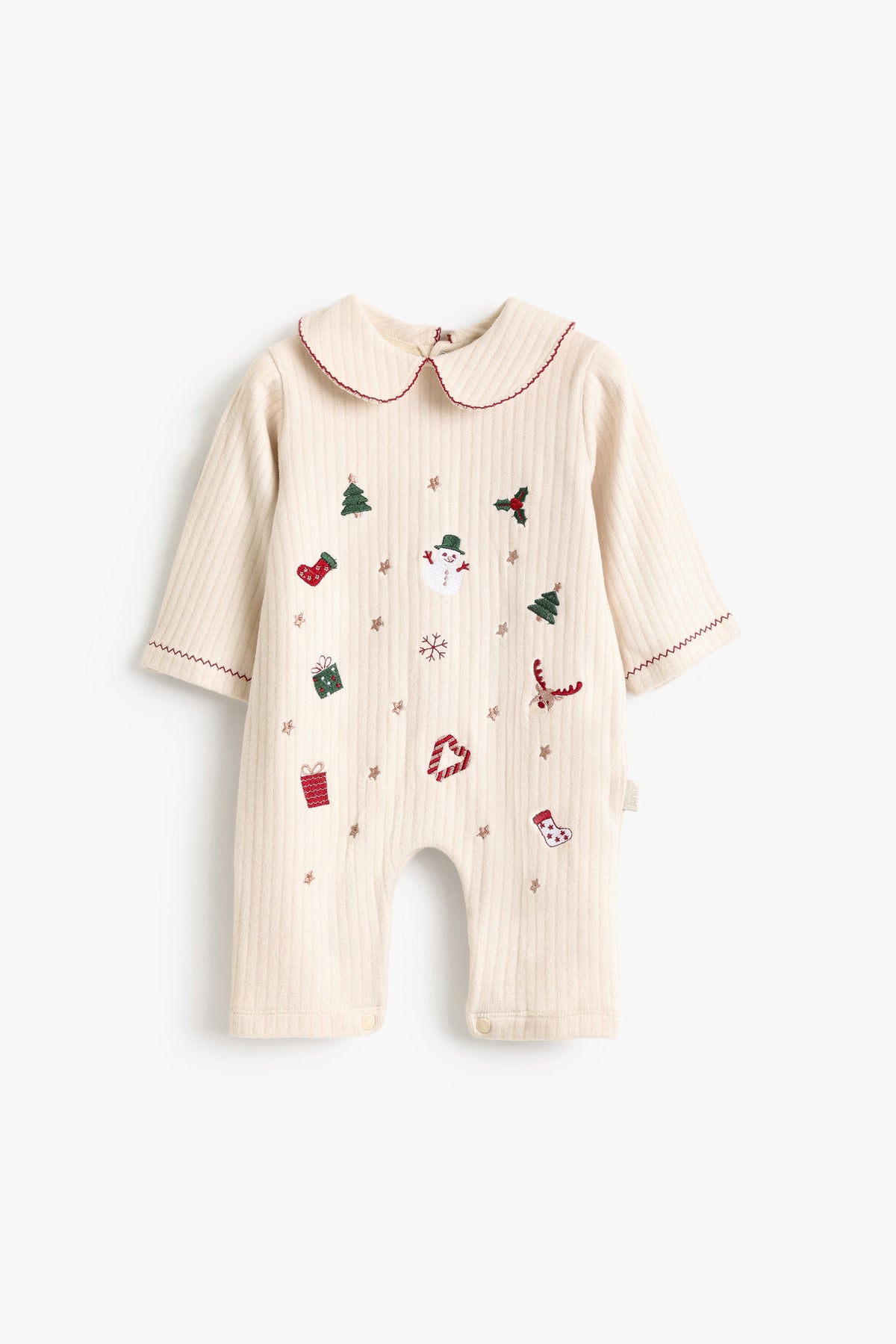 Junior Baby Romper - Christmas Friends Cream