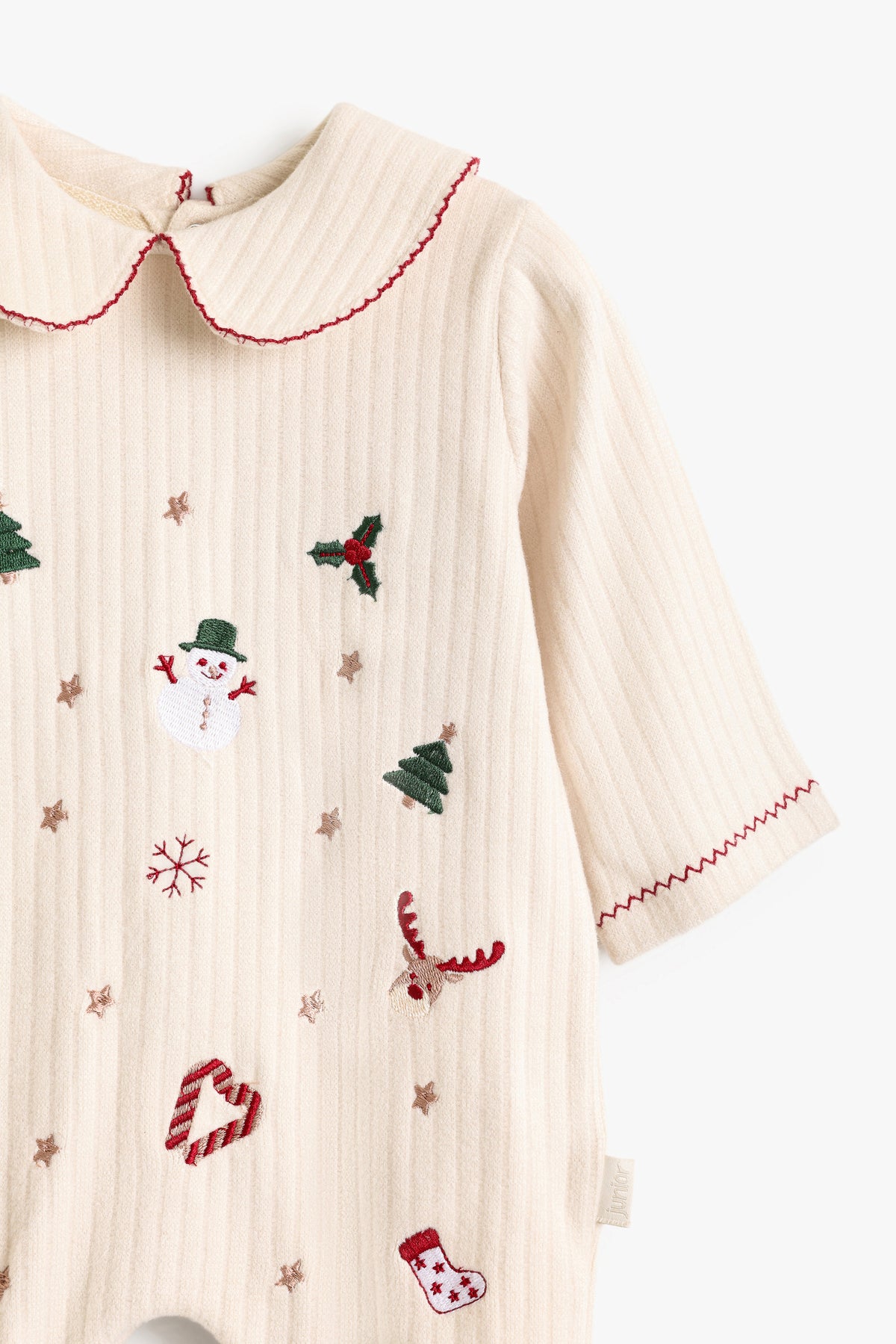 Junior Baby Romper - Christmas Friends Cream