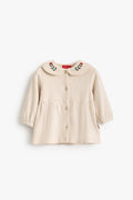 Junior Baby Dress - Christmas Friends Cream