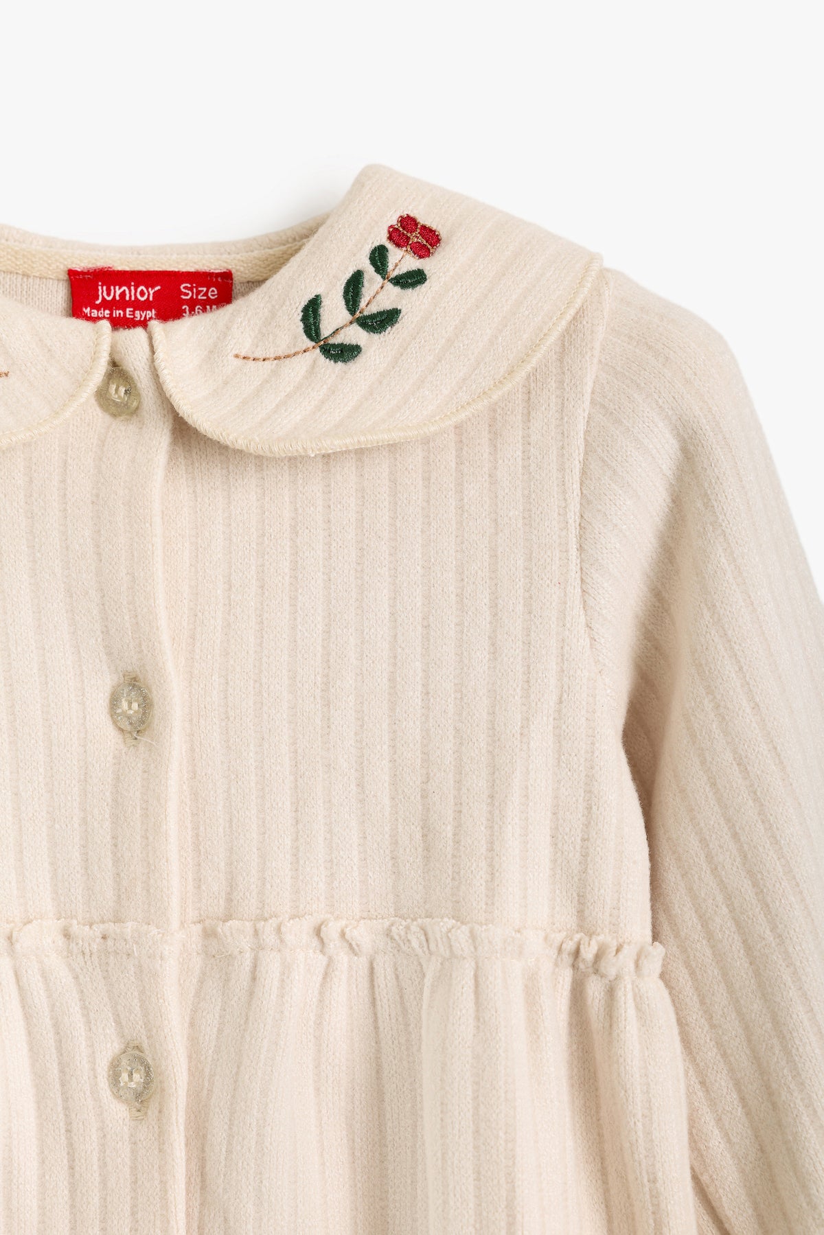 Junior Baby Dress - Christmas Friends Cream