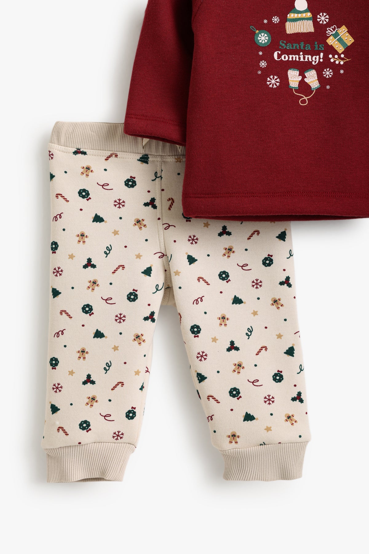 Junior Baby Pyjama Set of 2 - Christmas Friends Red