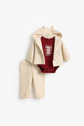 Junior Baby Set of 3 - Christmas Friends Cream