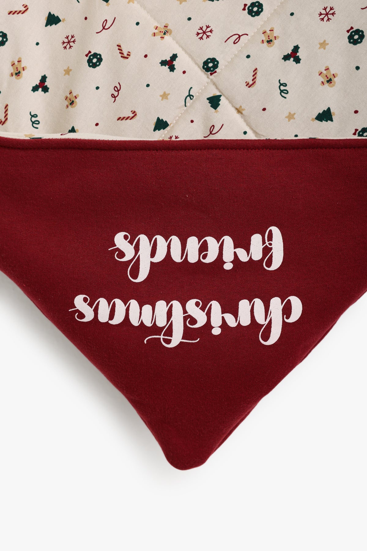 Junior Baby Swaddle Blanket - Christmas Friends Red