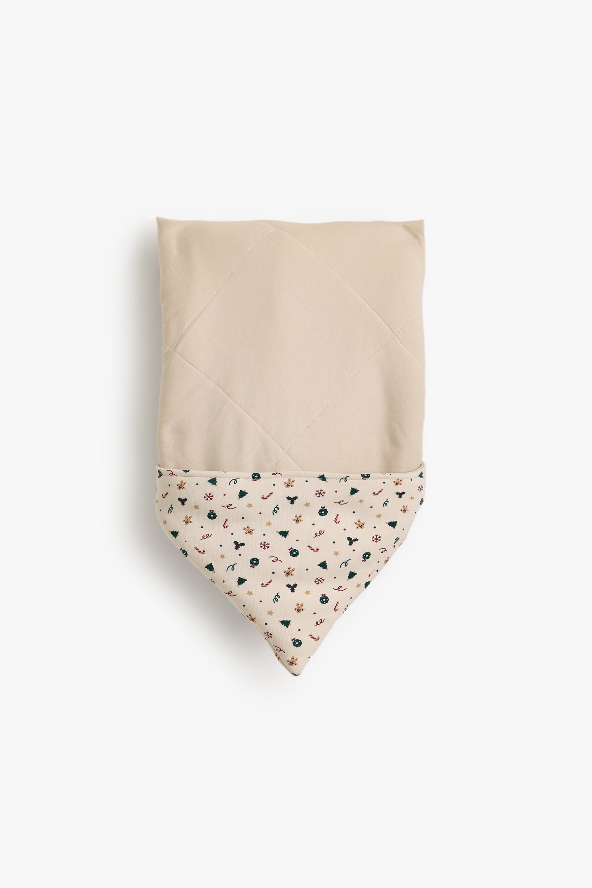 Junior Baby Swaddle Blanket - Christmas Friends Cream