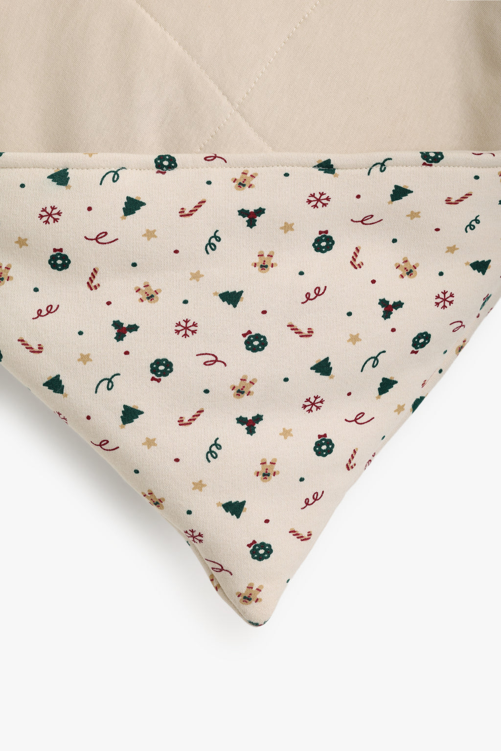 Junior Baby Swaddle Blanket - Christmas Friends Cream
