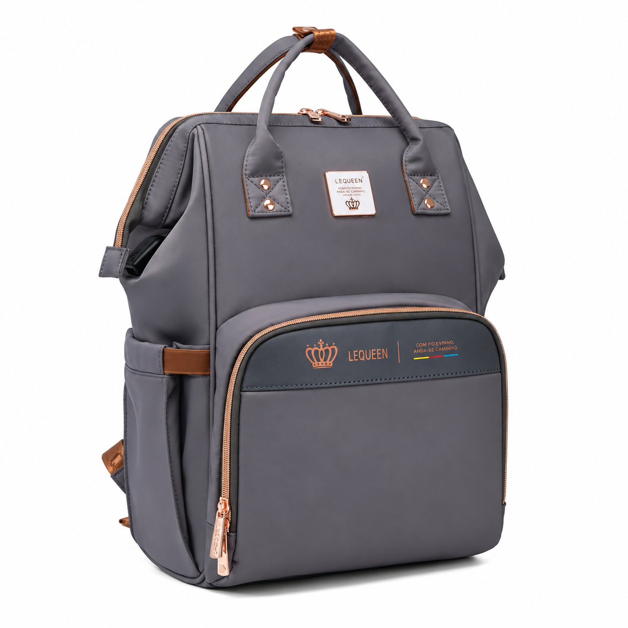 LEQUEEN Gen 8 Classic Diaper Backpack - Grey