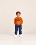 Boys' Mummy's Little Pumpkin Sweat Set - Orange & Navy