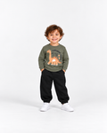 Boys' Jurassic Dino Sweat Set - Olive