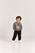 Boys' Jurassic Dino Sweat Set - Grey