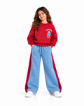 Kids' Bear Sweat Set with Panelled Trousers