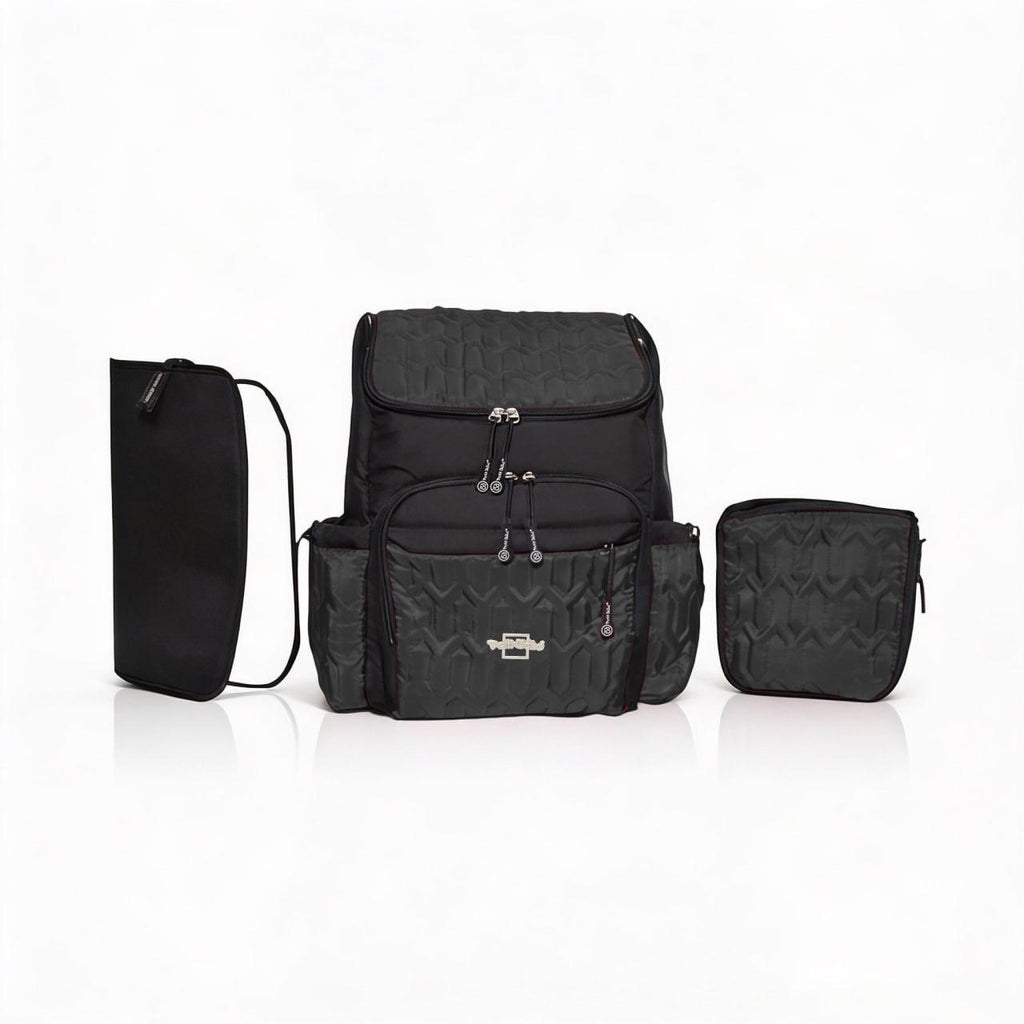 Petit Bebe Baby Diaper Bag Alora - Black
