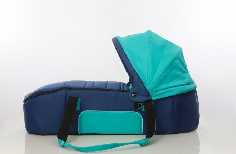 Universal Baby Carry Cot Uni Baby - Aqua Green*Navy