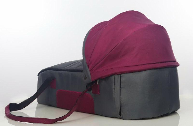 Universal Baby Carry Cot Uni Baby - Burgundy*Gray