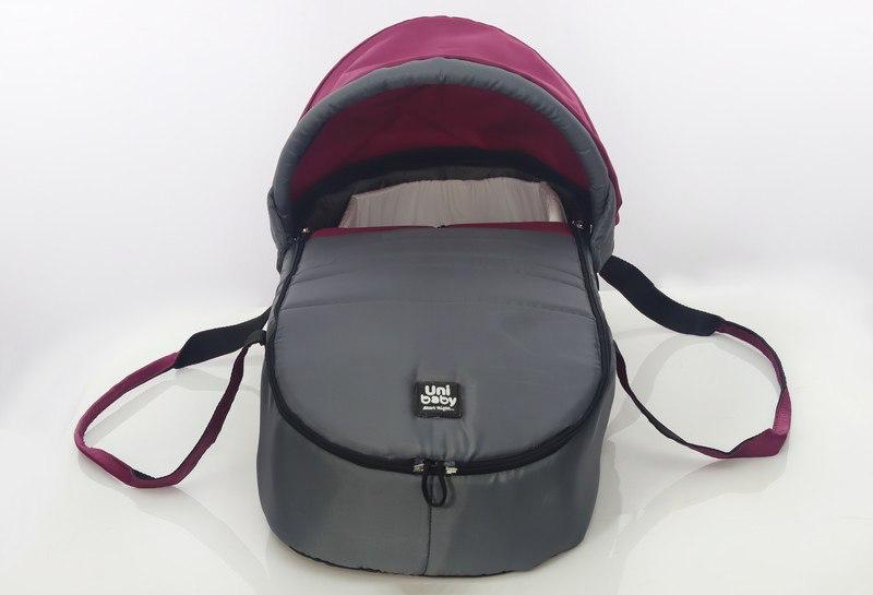 Universal Baby Carry Cot Uni Baby - Burgundy*Gray