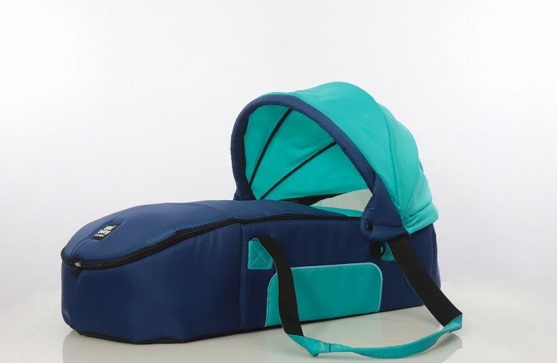 Universal Baby Carry Cot Uni Baby - Aqua Green*Navy
