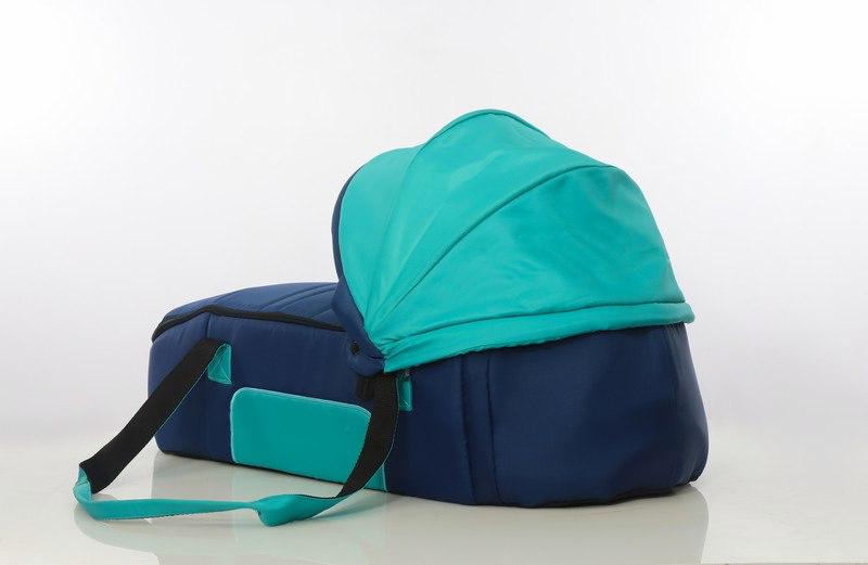 Universal Baby Carry Cot Uni Baby - Aqua Green*Navy