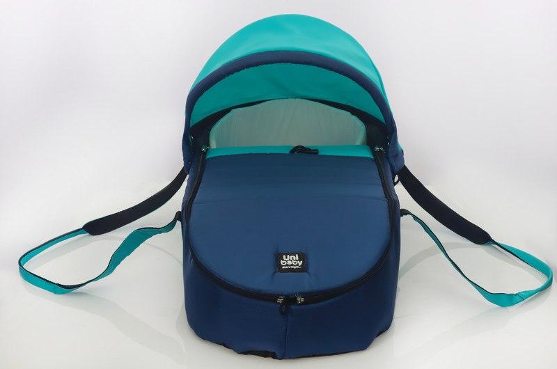 Universal Baby Carry Cot Uni Baby - Aqua Green*Navy