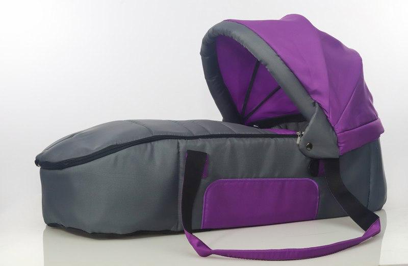 Universal Baby Carry Cot Uni Baby - Fuchsia*Gray