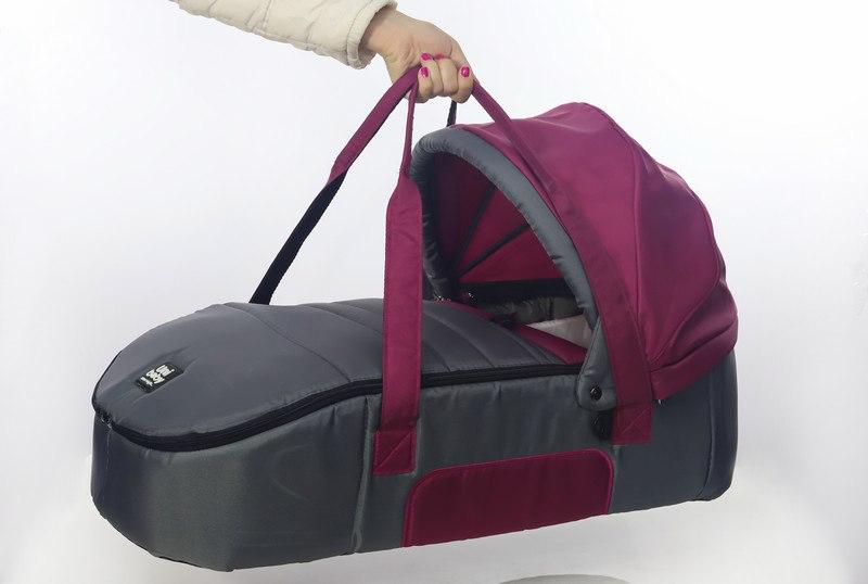 Universal Baby Carry Cot Uni Baby - Burgundy*Gray