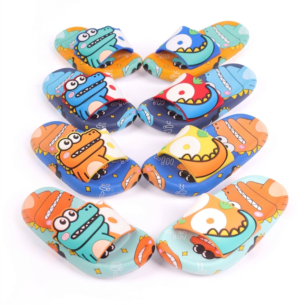 Kids Cartoon Slip-On Sandals - Orange