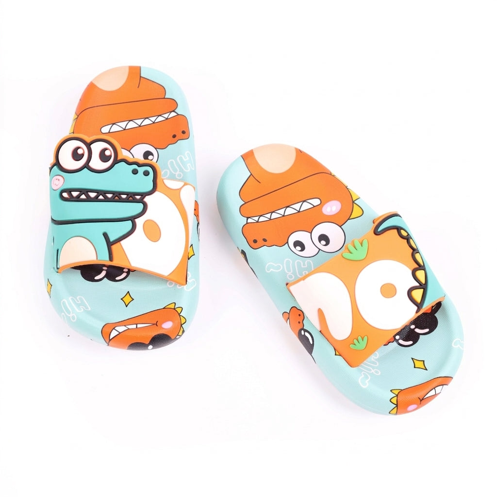 Kids Cartoon Slip-On Sandals - Orange