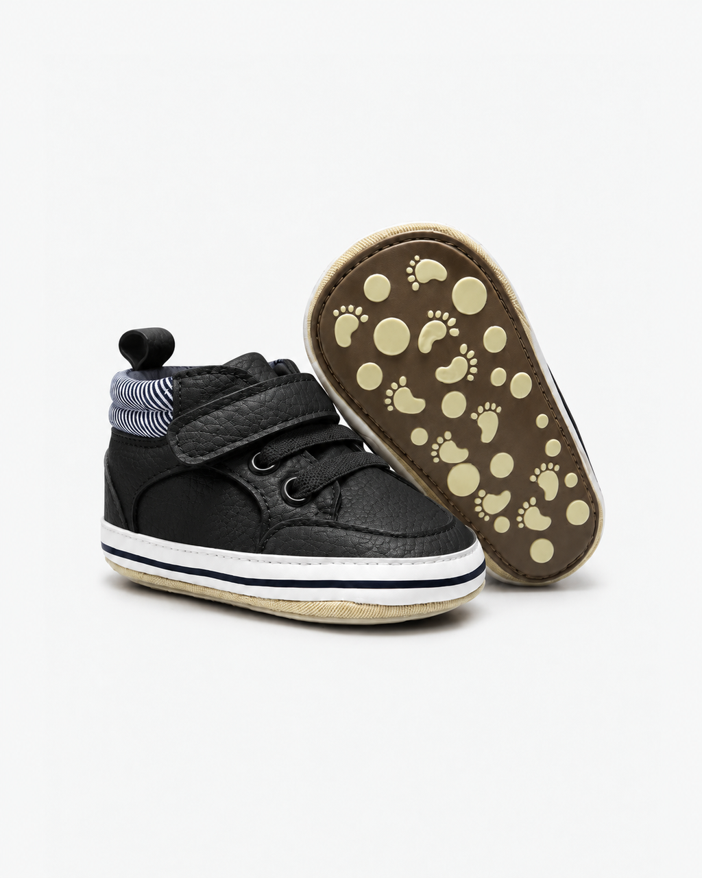 Baby Sport Strap Sneakers - Black